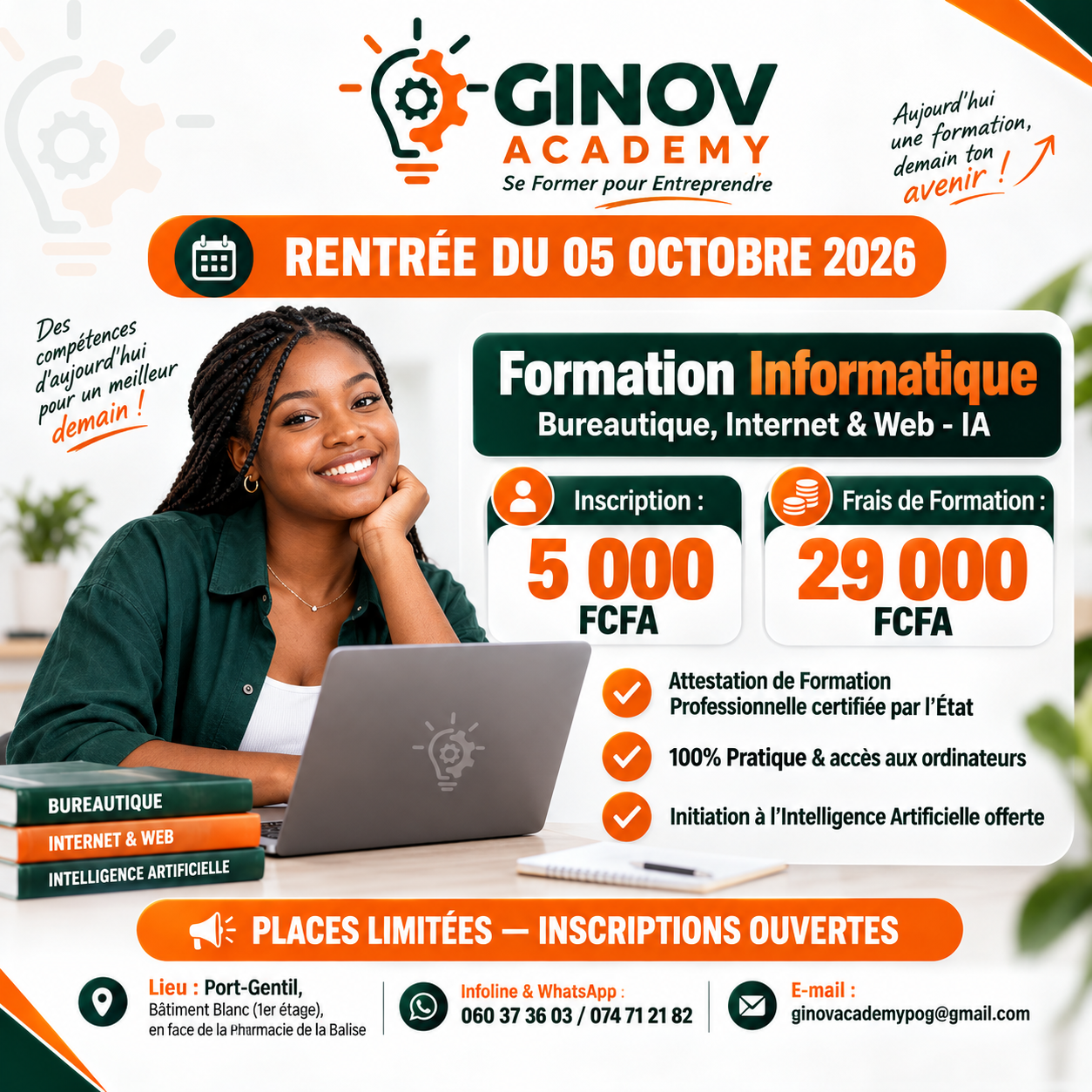 Flyer de formation Ginov Academy